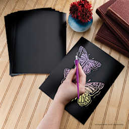 Royal & Langnickel Engraving Art Blank Board - Holographic Foil, 8" x 10", Pkg of 6