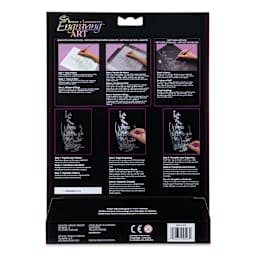 Royal & Langnickel Engraving Art Blank Board - Holographic Foil, 8" x 10", Pkg of 6 back of packaging
