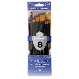 Royal Langnickel Majestic Brush Set - Shader/Wash, Set of 8 front of package