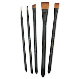 Royal Langnickel Majestic Brushes - Assorted, Set of 5, brushes fanned out