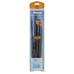 Royal Langnickel Majestic Brushes - Assorted, Set of 5, front of the packaging