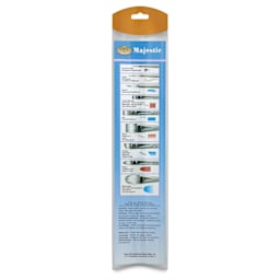 Royal Langnickel Majestic Brushes - Deluxe Watercolor, Set of 5, back of the packaging