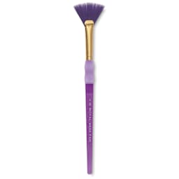 Royal & Langnickel Big Kids' Choice Lil' Grippers Brush - Series BK68 Fan, Size 6, Short Handle