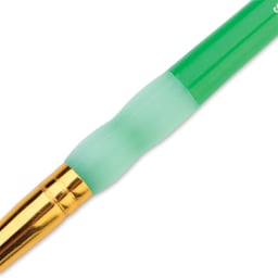 Big Kid's Choice Lil' Grippers Synthetic Brushes - Round, Size 2, Pkg of 12, close-up of soft grip