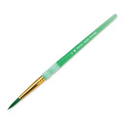 Big Kid's Choice Lil' Grippers Synthetic Brushes - Round, Size 6, Pkg of 12, single brush