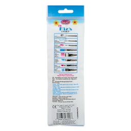 Royal & Langnickel Big Kid's Choice Lil' Grippers Synthetic Brushes - Round Variety, Set of 5, back of pack