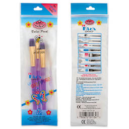 Royal & Langnickel Big Kid's Choice Lil' Grippers Synthetic Brushes - Comb, Set of 3, front of pack