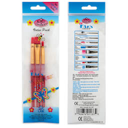 Royal & Langnickel Big Kid's Choice Lil' Grippers Synthetic Brushes - Shader, Set of 3