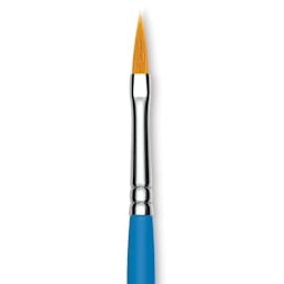 Princeton Select Synthetic Brush - Pointed Filbert, Short Handle, Size 2 close up