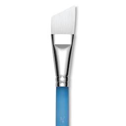 Summit Series 6850 White Soft Synthetic Brushes - Closeup of Angular Shader