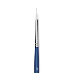 Princeton Summit Series 6850 Round Brush - Size 3, Short Handle, Synthetic close up