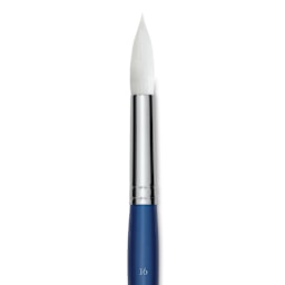 Princeton Summit Series 6850 Round Brush - Size 16, Short Handle, Synthetic close up