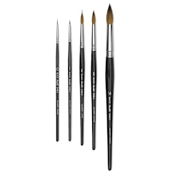 Blick Studio Sable Brushes - Set of 5 brushes shown upright
