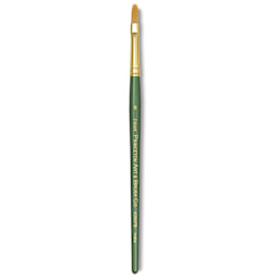 Princeton Good Synthetic Golden Taklon Brush - Filbert, Short Handle, Size 6
