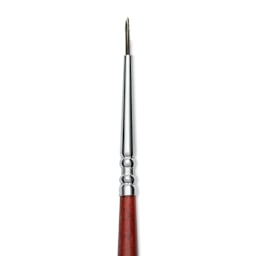 Escoda Aquario Squirrel Hair Brush - Round, Short Handle, Size 2/0, close-up