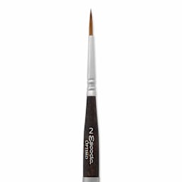 Escoda Optimo Kolinsky Sable Watercolor Travel Brush - Round, Size 2, close up