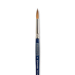 Escoda Optimo Kolinsky Sable Brush - Pointed Round, Short Handle, Size 8