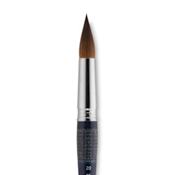 Escoda Optimo Kolinsky Sable Brush - Pointed Round, Short Handle, Size 20