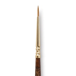 Escoda Reserva Kolinsky-Tajmyr Sable Brush - Pointed Round, Short Handle, Size 0 (close-up)