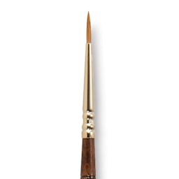 Escoda Reserva Kolinsky-Tajmyr Sable Brush - Pointed Round, Short Handle, Size 1 (close-up)