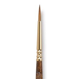 Escoda Reserva Kolinsky-Tajmyr Sable Brush - Pointed Round, Short Handle, Size 2 (close-up)