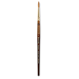 Escoda Reserva Kolinsky-Tajmyr Sable Brush - Pointed Round, Short Handle, Size 4 (full length)