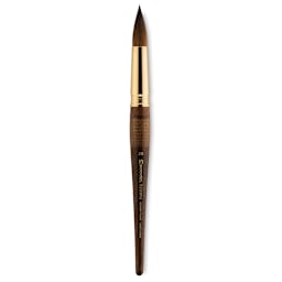 Escoda Reserva Kolinsky-Tajmyr Sable Brush - Pointed Round, Short Handle, Size 20 (full length)