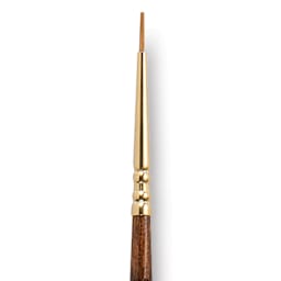 Escoda Reserva Kolinsky-Tajmyr Sable Brush - Pointed Round, Short Handle, Size 2/0 (close-up)