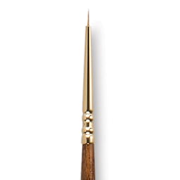 Escoda Reserva Kolinsky-Tajmyr Sable Brush - Pointed Round, Short Handle, Size 4/0 (close-up)