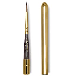 Escoda Reserva Kolinsky-Tajmyr Sable Brush - Pocket Round, Short Handle, Size 2 (cap and brush separated)