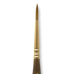 Escoda Reserva Kolinsky-Tajmyr Sable Brush - Pocket Round, Short Handle, Size 2 (close-up)
