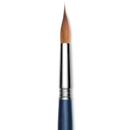 Escoda Optimo Kolinsky Sable Brush - Reservoir Liner, Short Handle, Size 14 close up