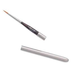 Escoda Barroco Toray Gold Synthetic Travel Brush - Round, Size 2, handle separated from the brush