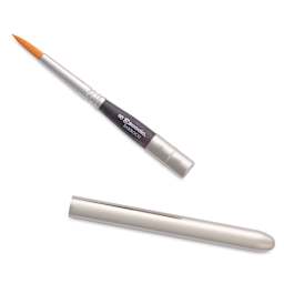 Escoda Barroco Toray Gold Synthetic Travel Brush - Round, Size 8, handle separated from the brush