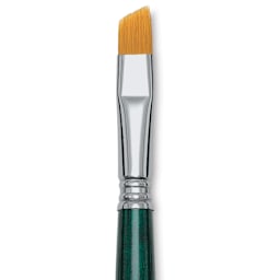 Escoda Barroco Toray Gold Synthetic Brush - Angular, Short Handle, Size 8