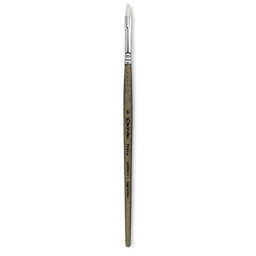 Escoda Perla Toray White Synthetic Brush - Bright, Short Handle, Size 6