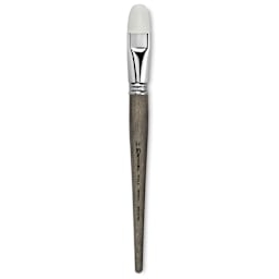 Escoda Perla Toray White Synthetic Brush - Bright, Short Handle, Size 22