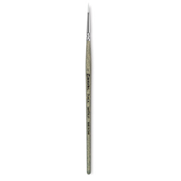 Escoda Perla Toray White Synthetic Brush - Round, Short Handle, Size 1