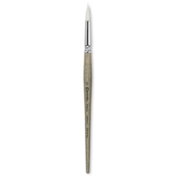 Escoda Perla Toray White Synthetic Brush - Round, Short Handle, Size 12