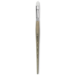 Escoda Perla Toray White Synthetic Brush - Angular, Short Handle, Size 14