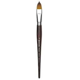 Escoda Prado Tame Synthetic Brush - Filbert, Short Handle, Size 18