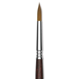 Escoda Prado Tame Synthetic Brush - Round, Short Handle, Size 10, close-up