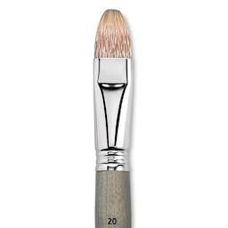 Escoda Tadami Synthetic Mongoose Brush - Bright, Short Handle, Size 20