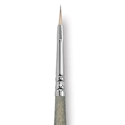 Escoda Tadami Synthetic Mongoose Brush - Filbert, Short Handle, Size 1 close up