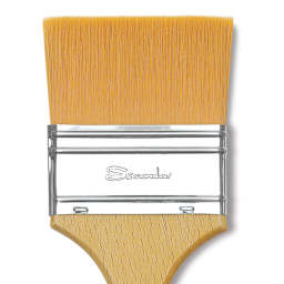Escoda Barroco Toray Gold Synthetic Brush - Mottler, Size 30 close up