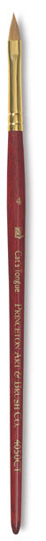 Princeton Heritage Sable Brush - Cat’s Tongue, Short Handle, Size 4