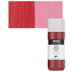 Liquitex Soft Body Artist Acrylic - Alizarin Crimson Hue Permanent, 946 ml bottle and swatch