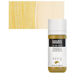 Liquitex Soft Body Artist Acrylic - Iridescent Bright Gold, 237 ml and swatch