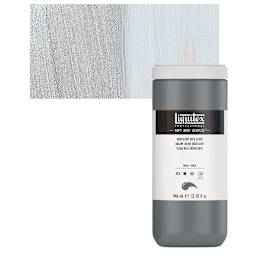 Liquitex Soft Body Artist Acrylic - Iridescent Rich Silver, 946 ml and swatch