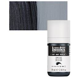 Liquitex Soft Body Artist Acrylic - Payne’s Gray, 59 ml bottle and swatch